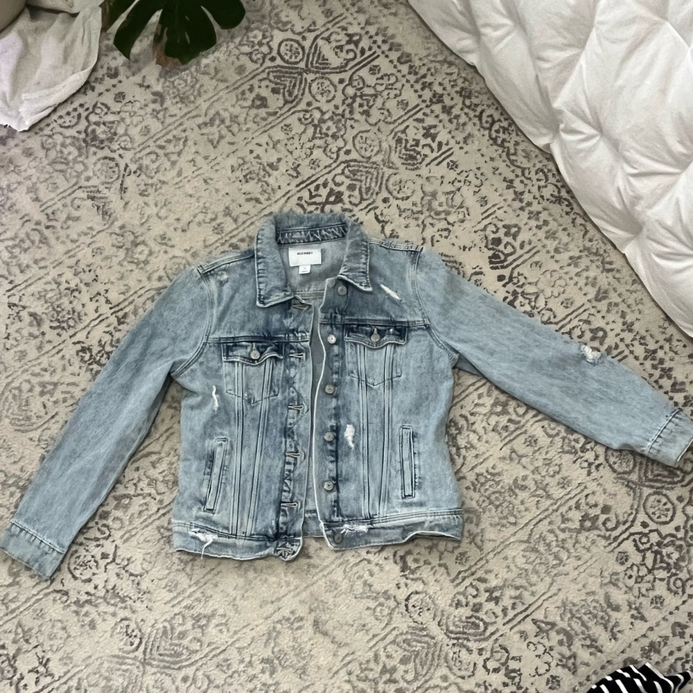 Old Navy distressed Jean jacket
